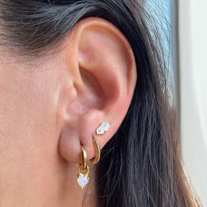 Boucles d'oreilles "Avec tout mon cœur"