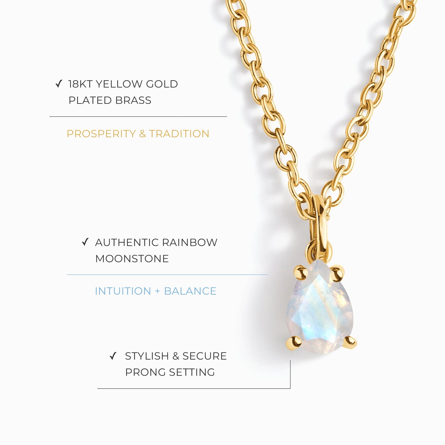 Collier Pierre de Lune - Voix Intérieure
