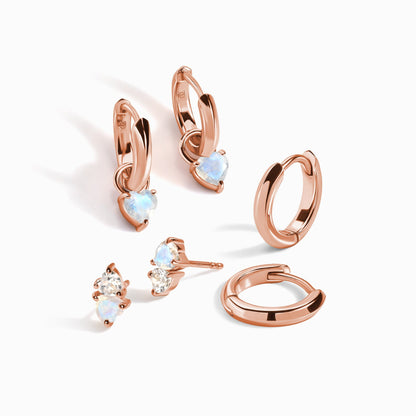 Boucles d'oreilles "Avec tout mon cœur"