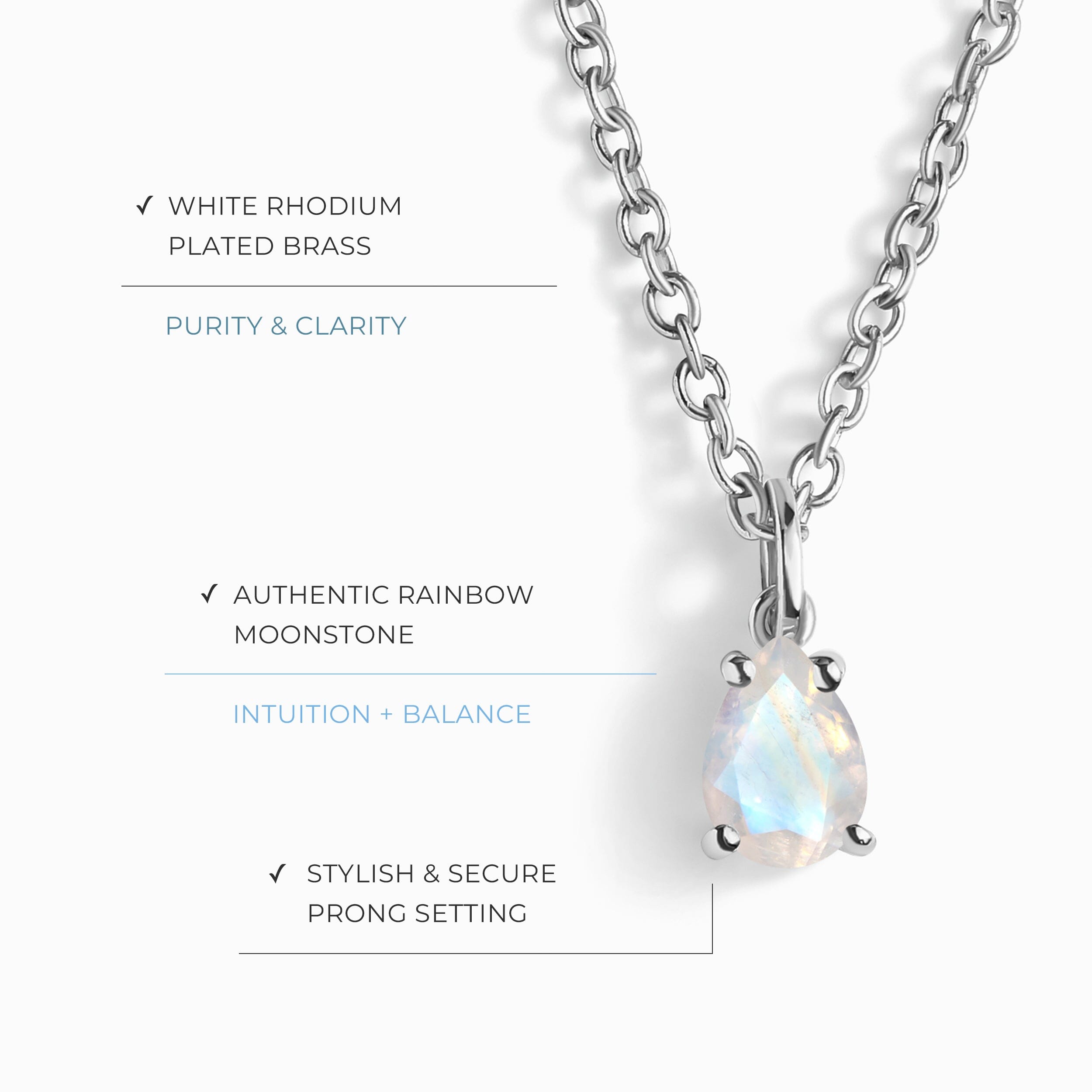 Moonstone Necklace - Inner Voice