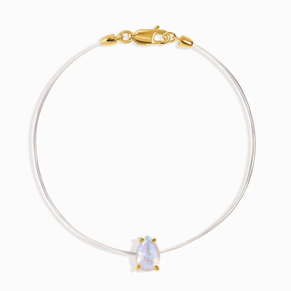 Bracelet en pierre de lune Floating Sway - Pierre de naissance de juin
