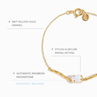 Raw Moonstone Kids Bracelet - Petite Flow