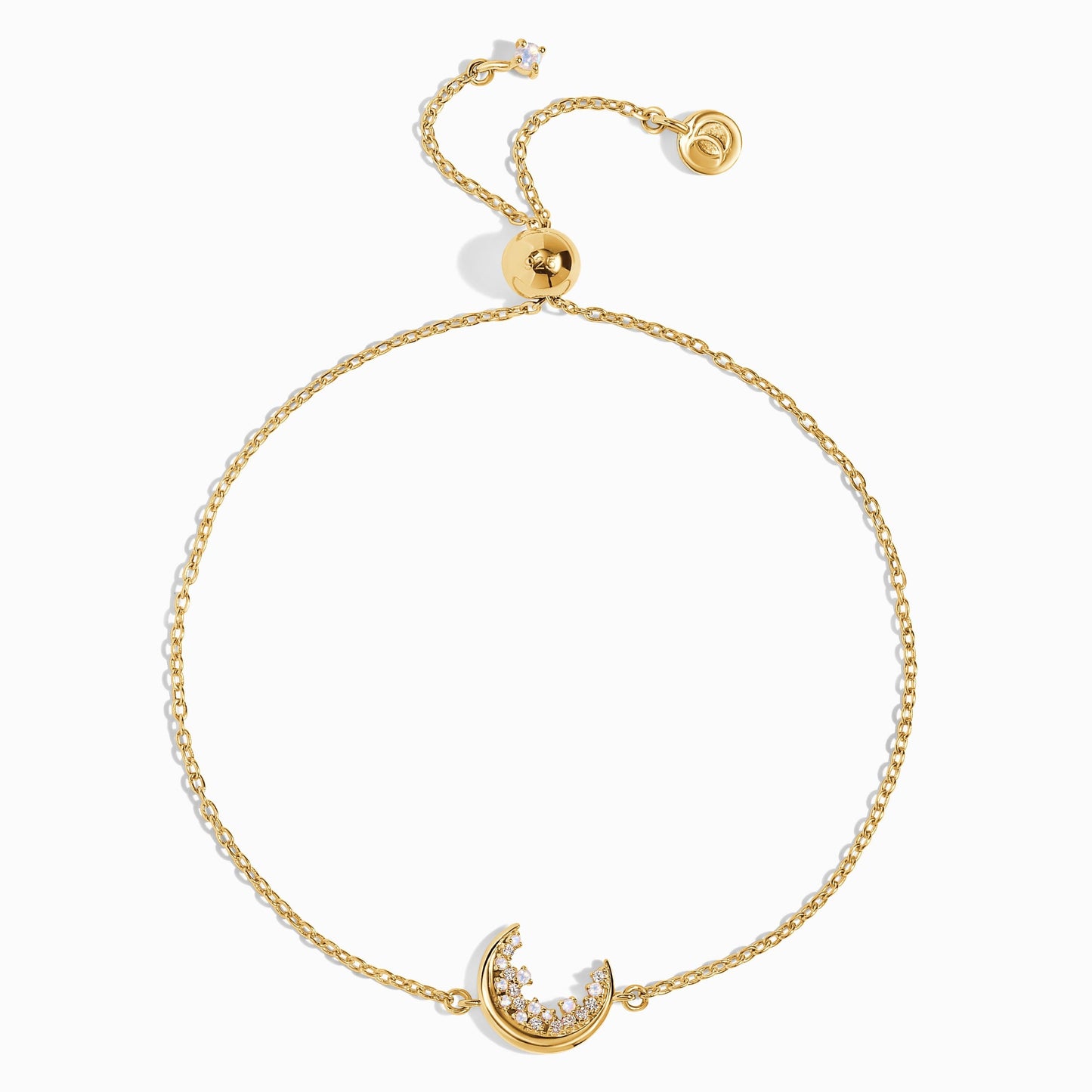 Bracelet en pierre de lune et zircon blanc - Lush Luna