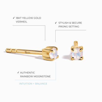 Boucles d'oreilles en pierre de lune - Sweet Angel