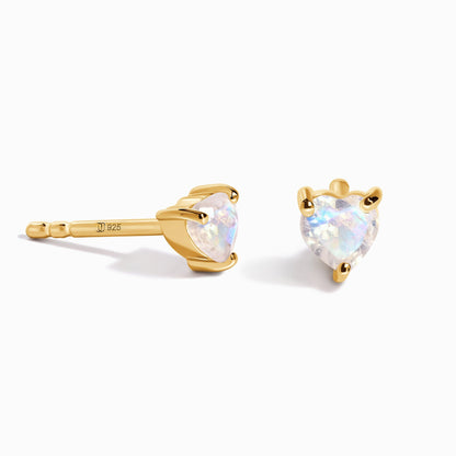 Boucles d'oreilles en pierre de lune - Amour