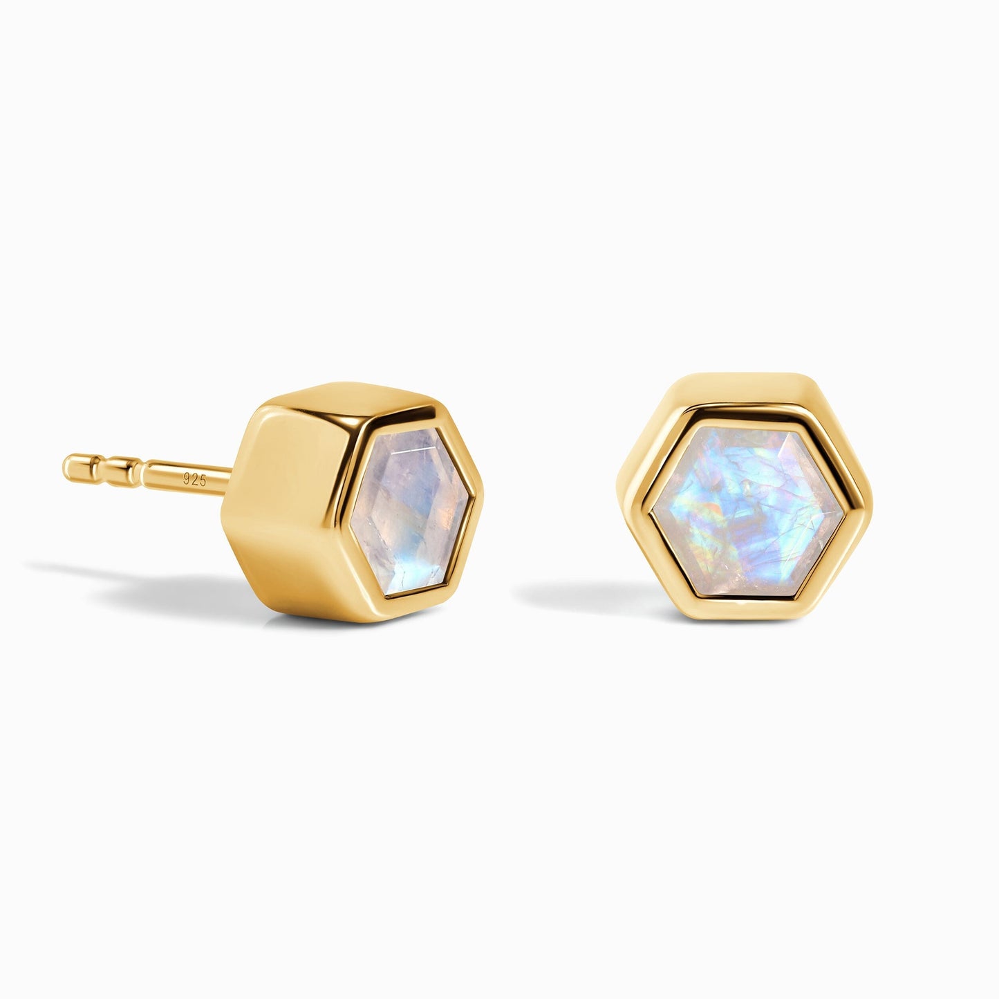 Boucles d'oreilles en pierre de lune - Novia