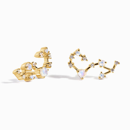 Boucles d'oreilles en pierre de lune - Constellation du Scorpion