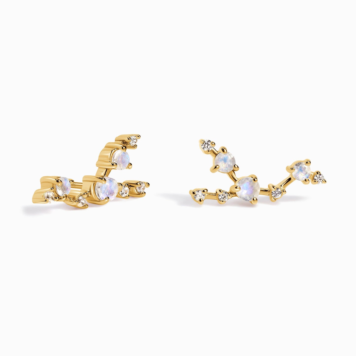 Boucles d'oreilles en pierre de lune - Constellation du Taureau