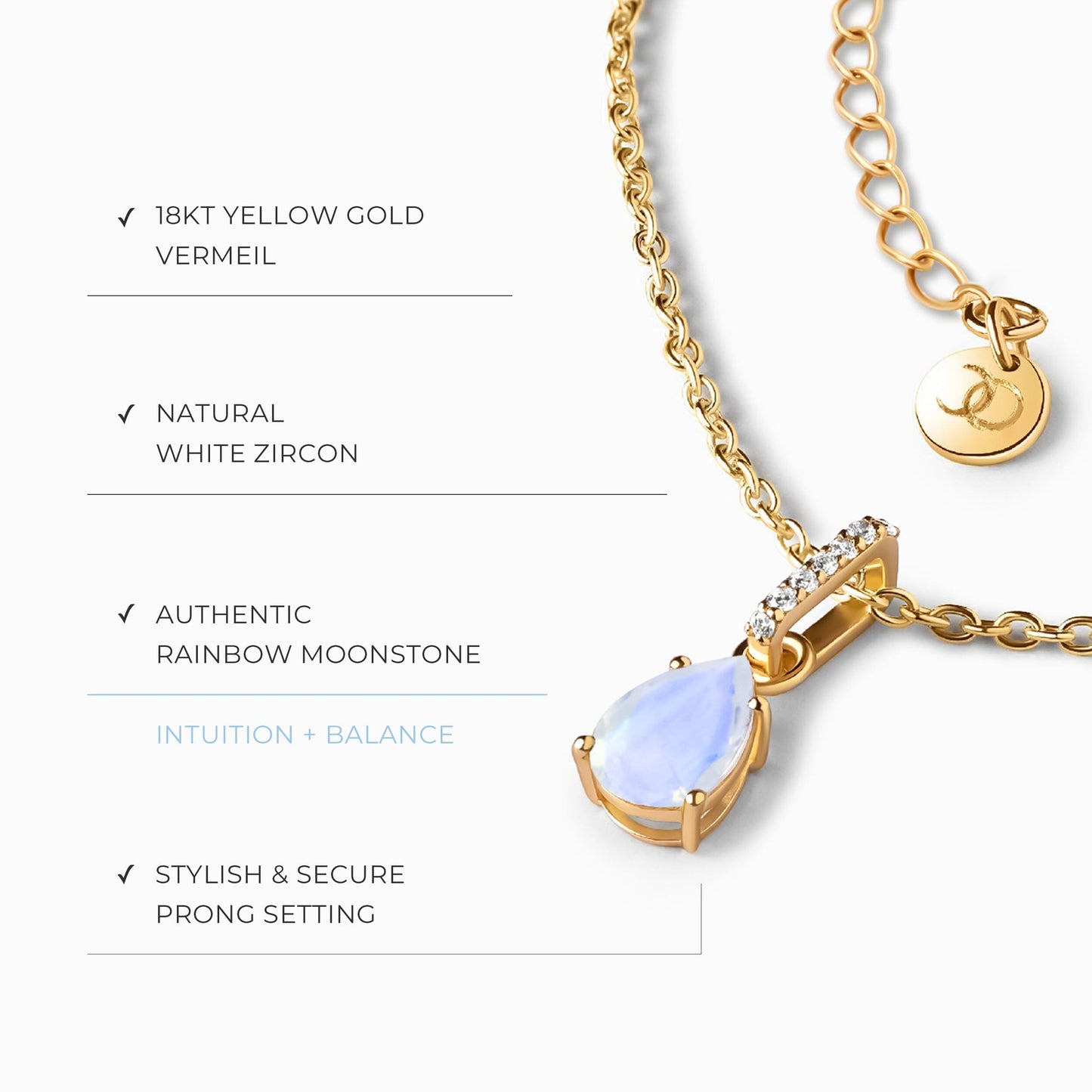 Collier en pierre de lune - Sway