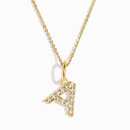 Collier Pierre de Lune - Alphabet