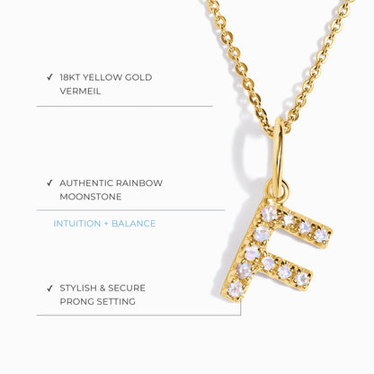 Collier Pierre de Lune - Alphabet