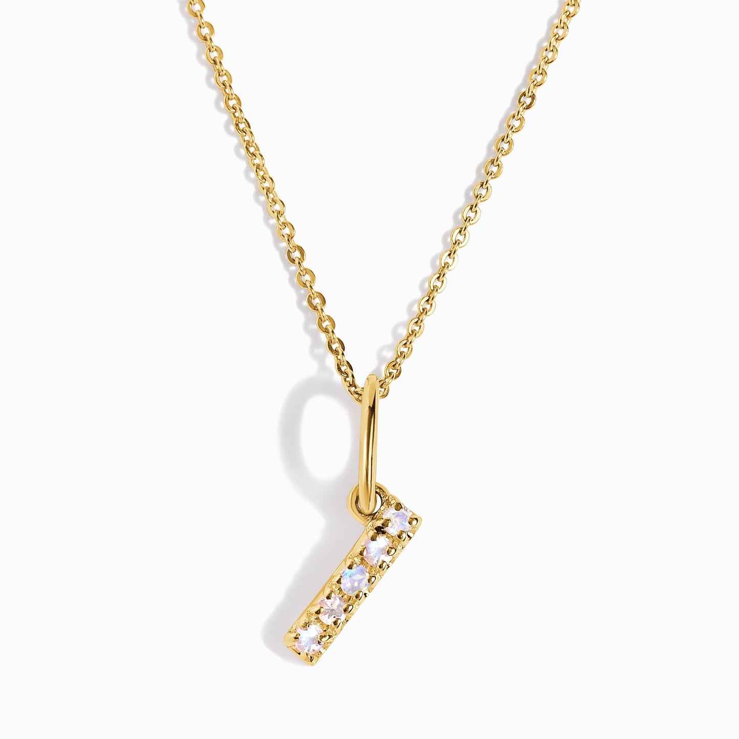 Collier Pierre de Lune - Alphabet