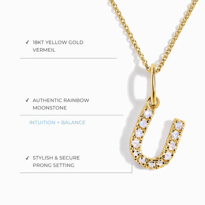 Collier Pierre de Lune - Alphabet