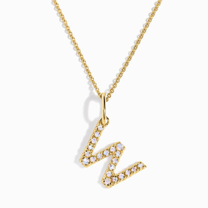 Collier Pierre de Lune - Alphabet