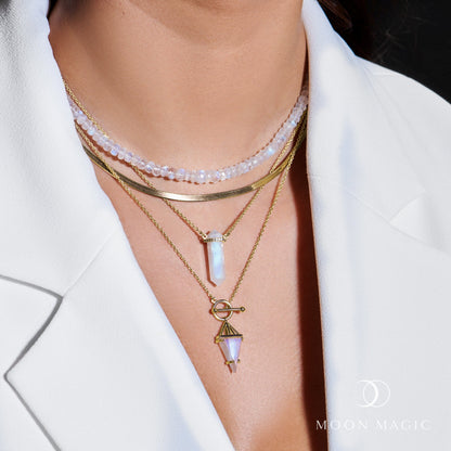 Collier en pierre de lune - Heroine T Lock