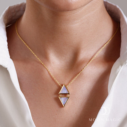 Collier en pierre de lune - Trinitwin