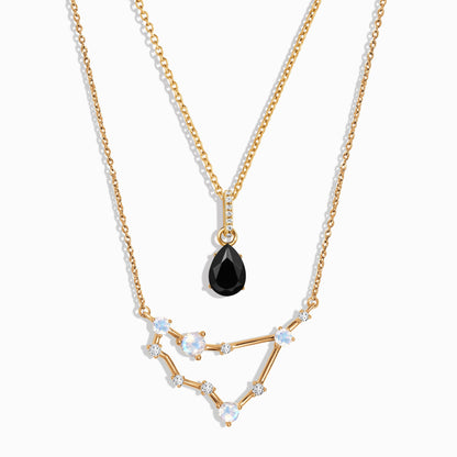 Constellation du Capricorne et onyx noir