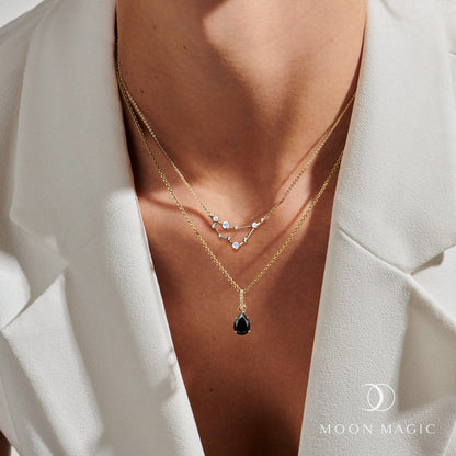 Constellation du Capricorne et onyx noir
