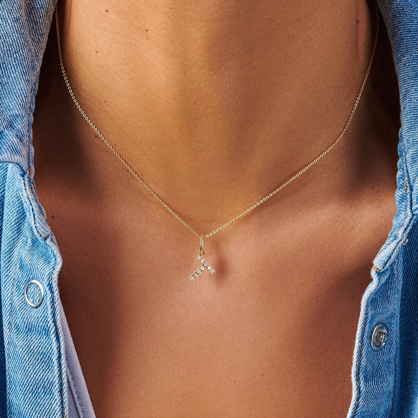 Collier Pierre de Lune - Alphabet