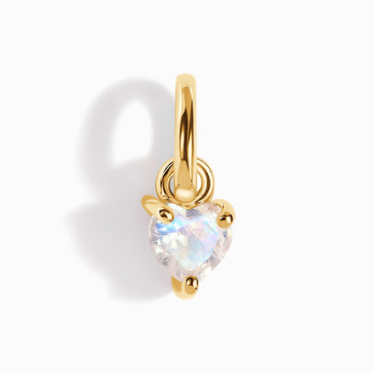 Pendentif Pierre de Lune - Amour