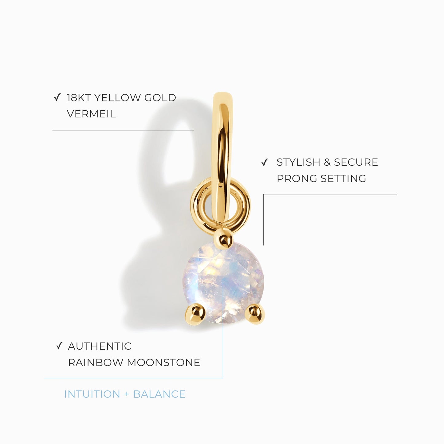 Pendentif en pierre de lune - Little Gem