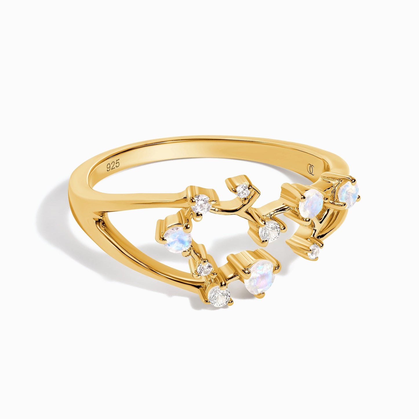 Bague en pierre de lune - Constellation du Sagittaire
