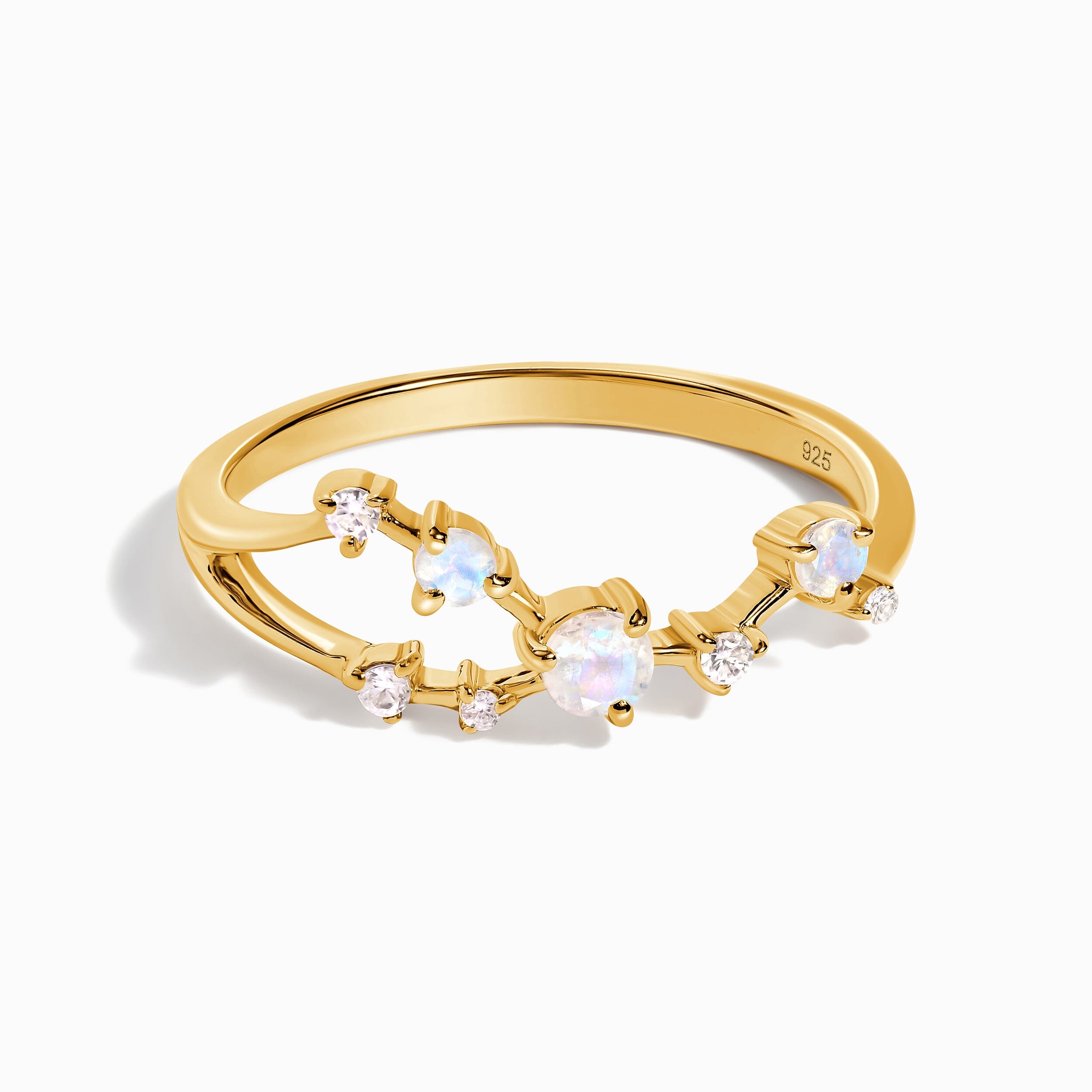 Moonstone Ring - Taurus Zodiac Constellation