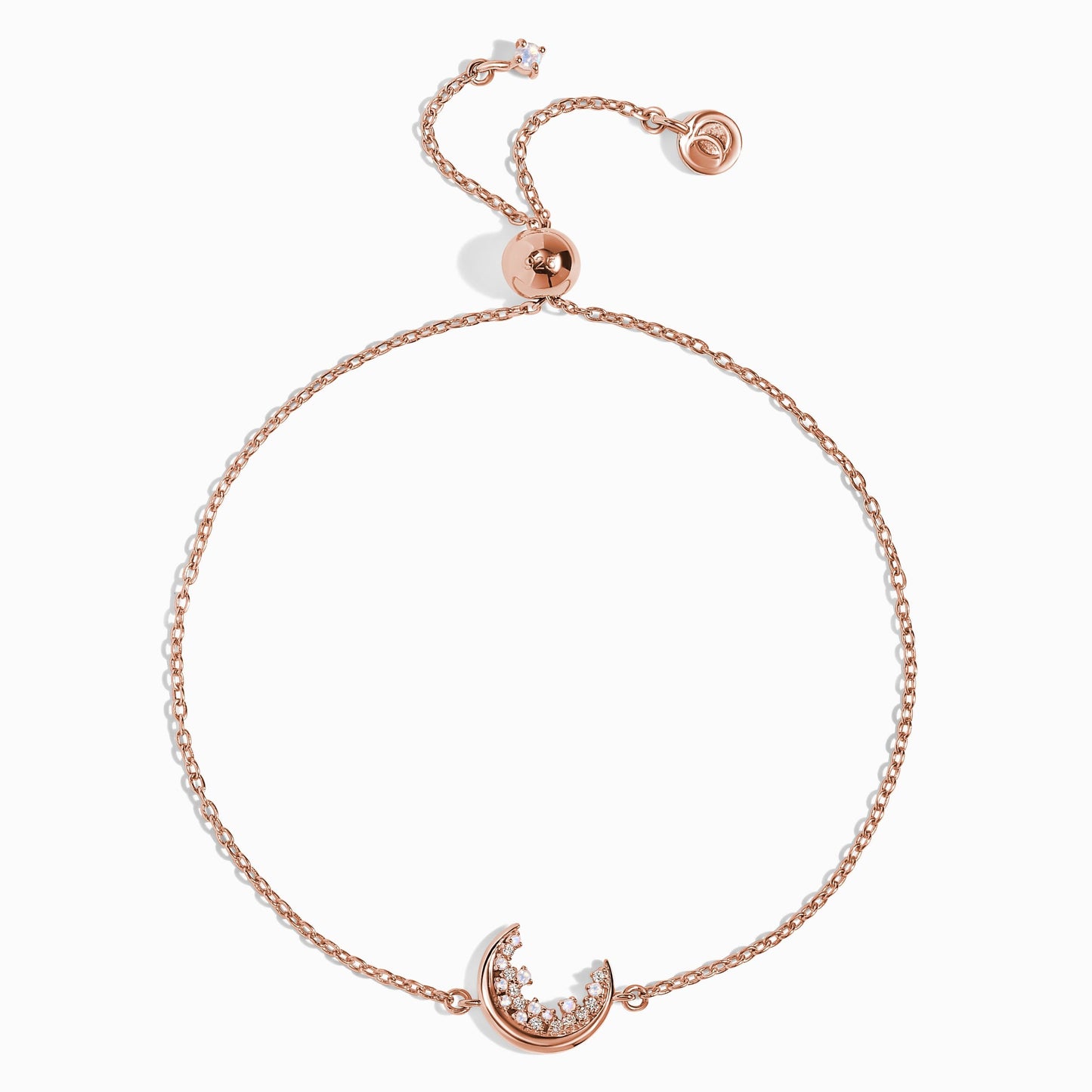 Bracelet en pierre de lune et zircon blanc - Lush Luna
