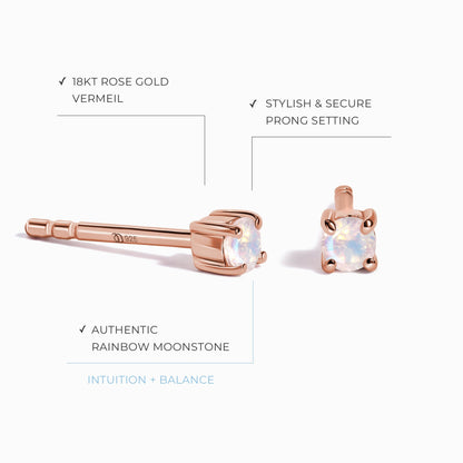Boucles d'oreilles en pierre de lune - Sweet Angel