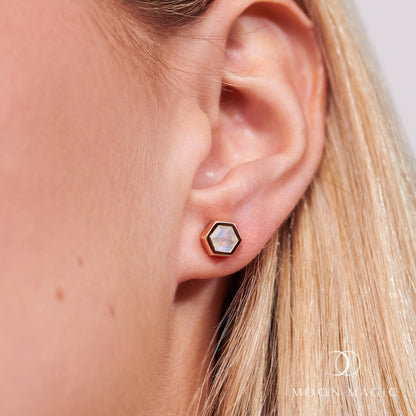 Boucles d'oreilles en pierre de lune - Novia