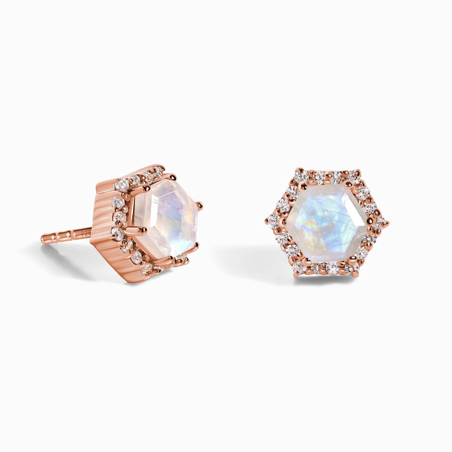 Boucles d'oreilles en pierre de lune - Galaxia