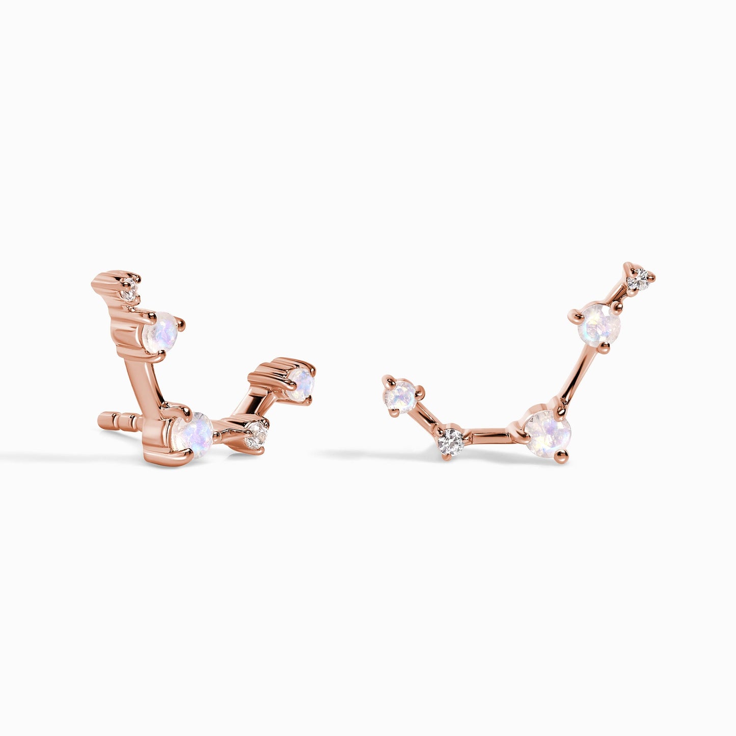 Boucles d'oreilles en pierre de lune - Constellation du Bélier