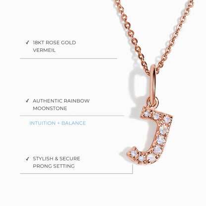 Collier Pierre de Lune - Alphabet
