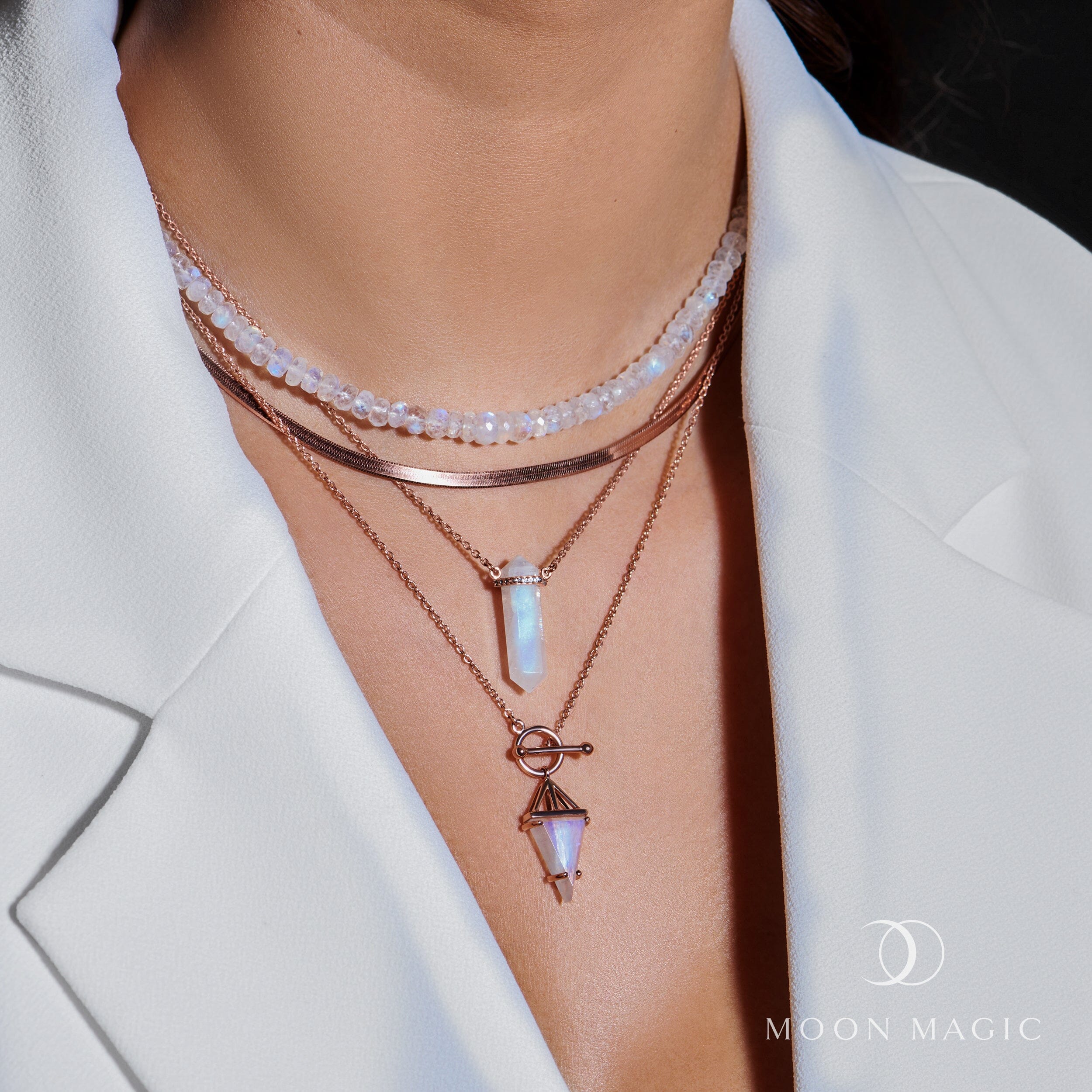 Moonstone Necklace - Heroine T Lock