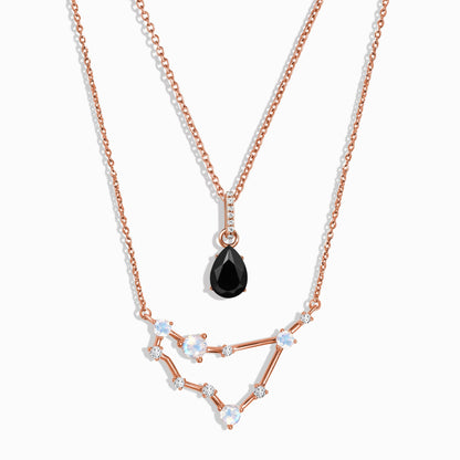 Constellation du Capricorne et onyx noir