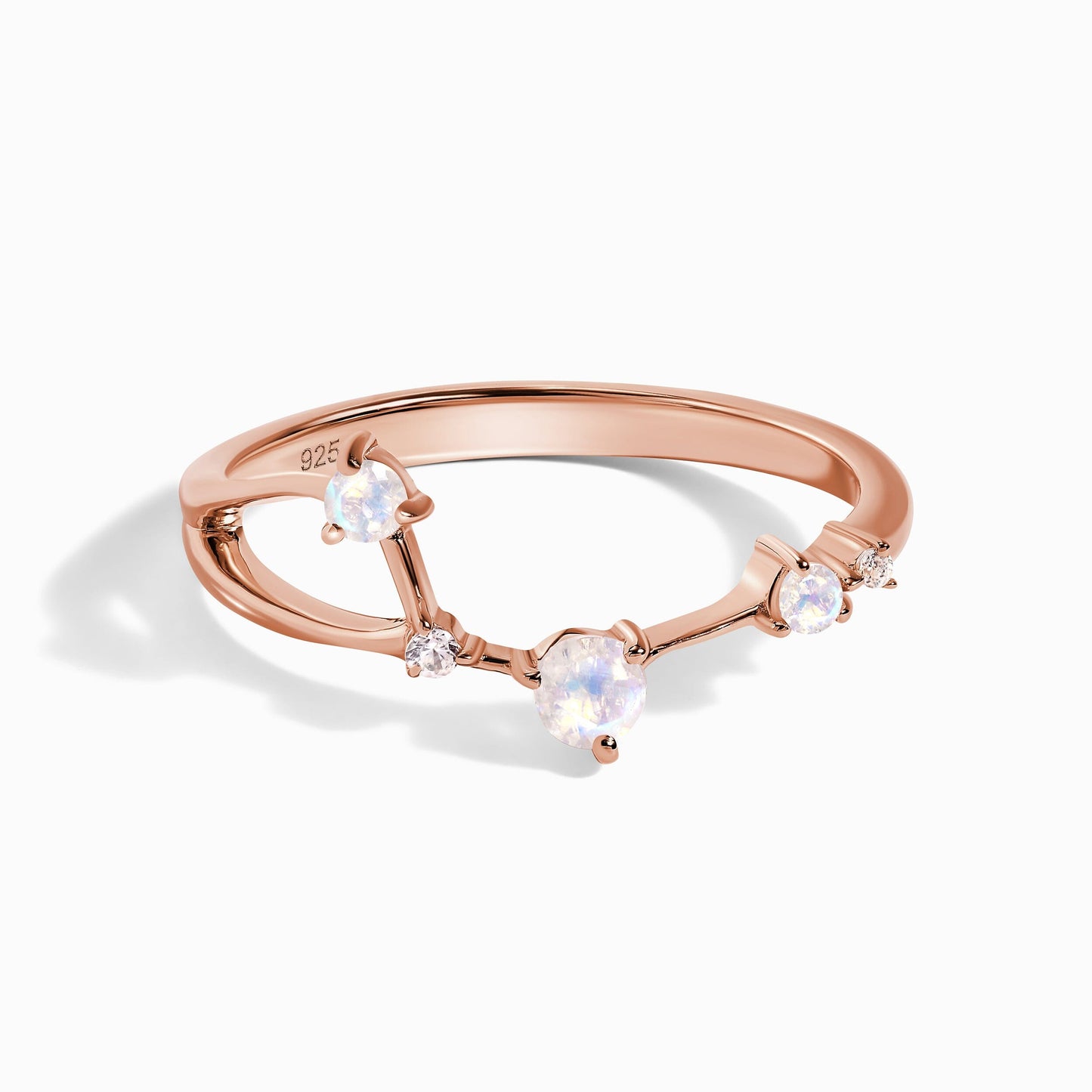 Bague en pierre de lune - Constellation du Bélier