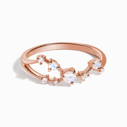 Bague en pierre de lune - Constellation du Taureau
