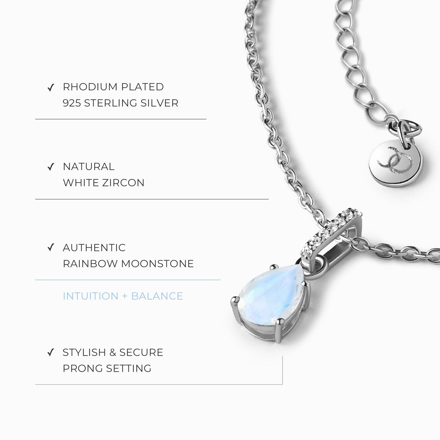 Collier en pierre de lune - Sway