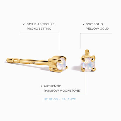 Boucles d'oreilles en pierre de lune - Sweet Angel