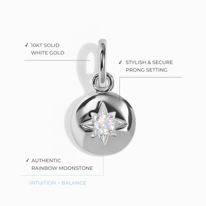 Pendentif Pierre de Lune - Étoile du Nord