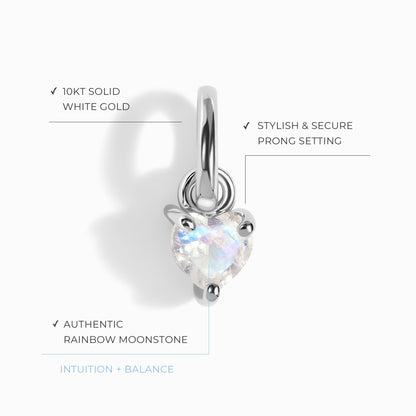 Pendentif Pierre de Lune - Amour