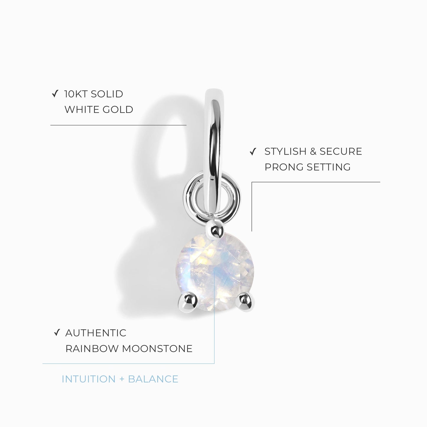 Pendentif en pierre de lune - Little Gem