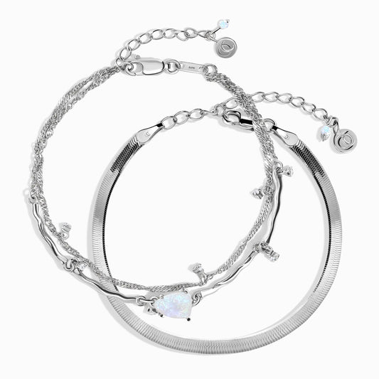 Moonstone Bracelet Stack - Flow Moon Magic