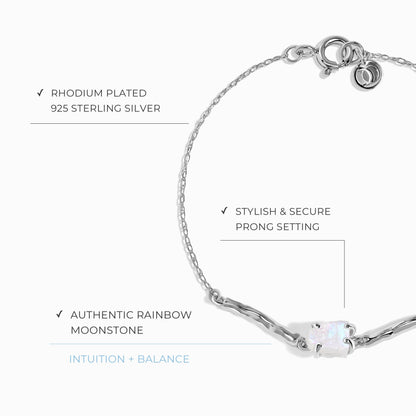 Raw Moonstone Kids Bracelet - Petite Flow