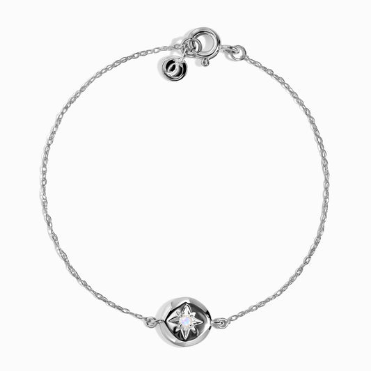 Bracelet Pierre de Lune Enfant - Étoile du Nord