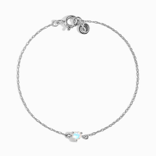 Bracelet Pierre de Lune Enfant - Amour