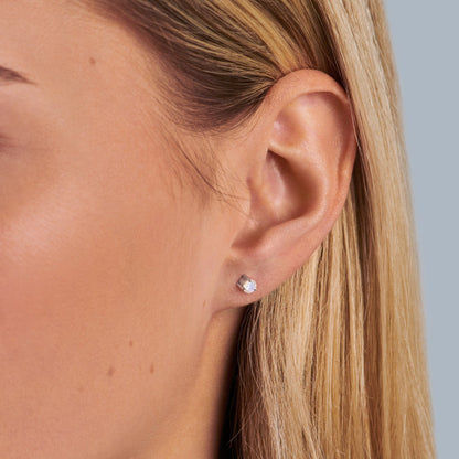 Boucles d'oreilles en pierre de lune - Yeux d'ange