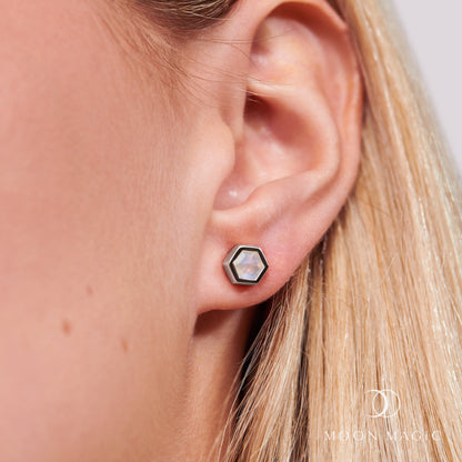 Boucles d'oreilles en pierre de lune - Novia