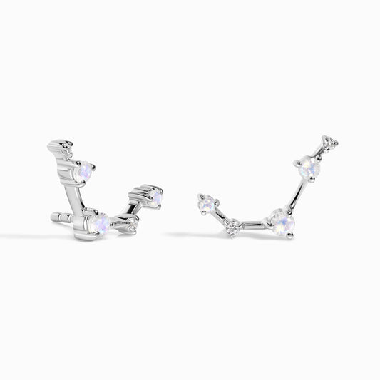 Boucles d'oreilles en pierre de lune - Constellation du Bélier