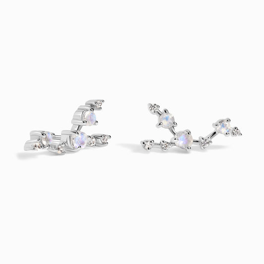 Boucles d'oreilles en pierre de lune - Constellation du Taureau